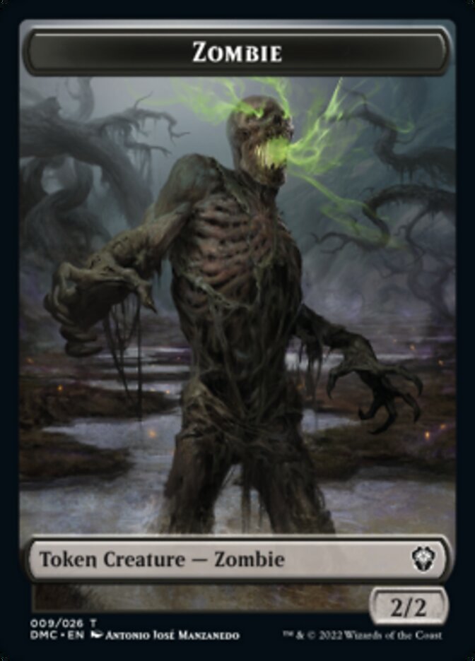 Bird (002) // Zombie Double-sided Token [Dominaria United Tokens] | Eastridge Sports Cards & Games