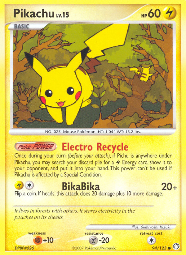 Pikachu (94/123) [Diamond & Pearl: Mysterious Treasures] | Eastridge Sports Cards & Games