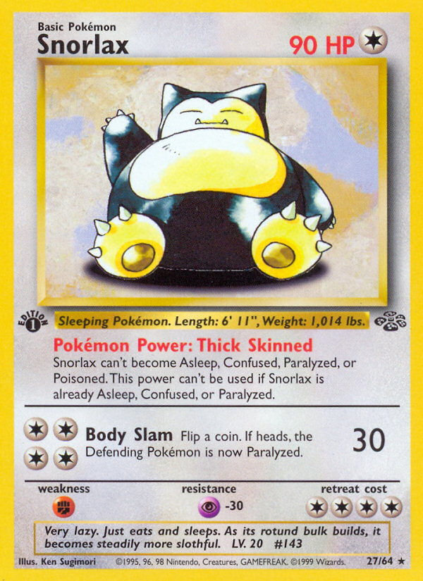 Snorlax (27/64) [Jungle 1st Edition] | Eastridge Sports Cards & Games