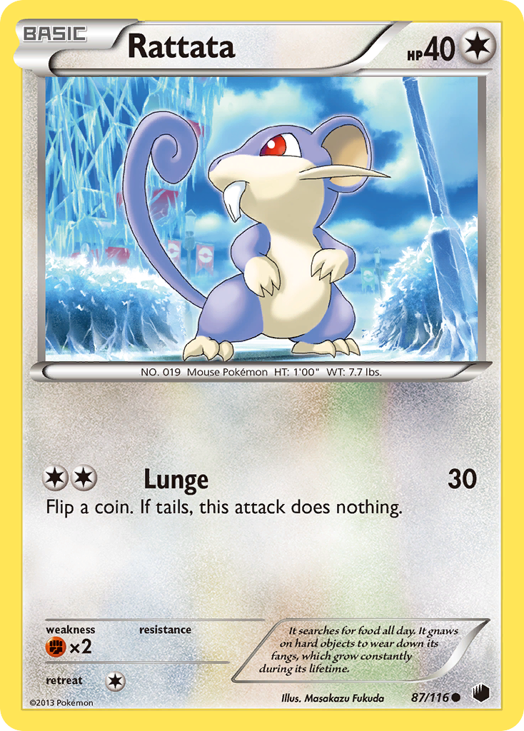 Rattata (87/116) [Black & White: Plasma Freeze] | Eastridge Sports Cards & Games