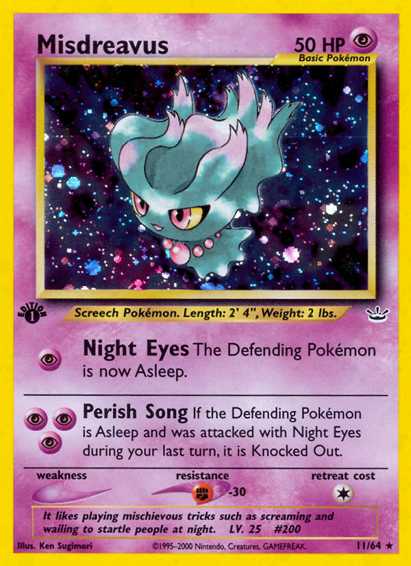 Misdreavus (11/64) [Neo Revelation 1st Edition] | Eastridge Sports Cards & Games