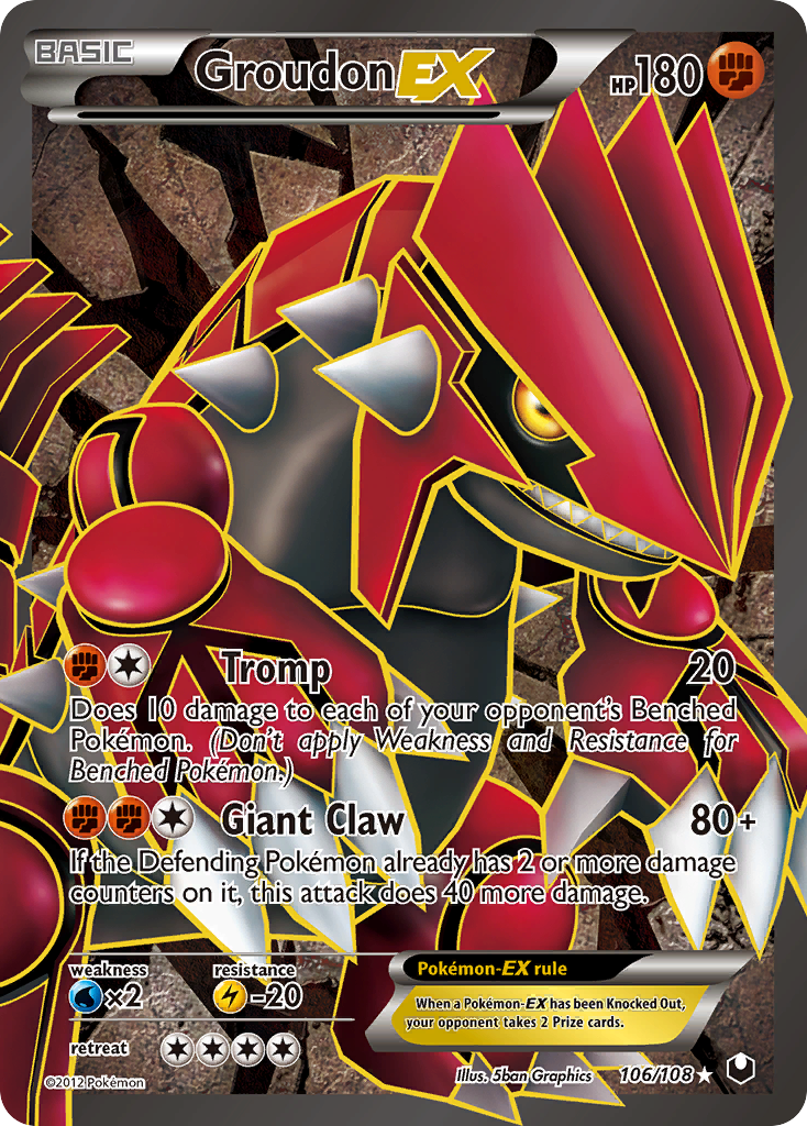 Groudon EX (106/108) [Black & White: Dark Explorers] | Eastridge Sports Cards & Games