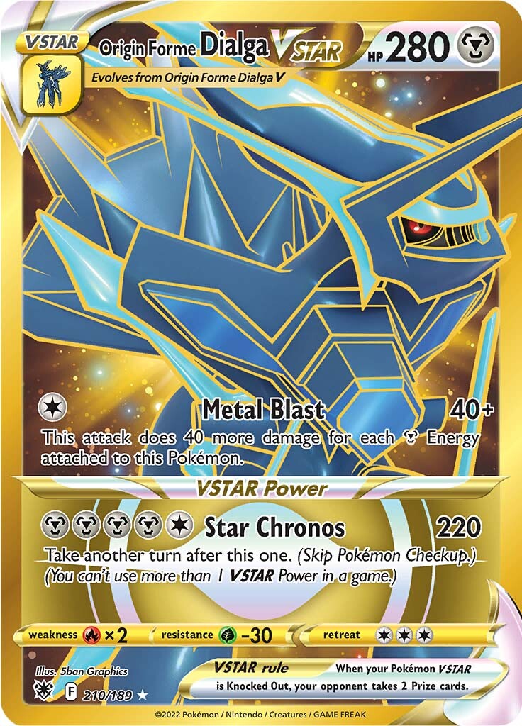 Origin Forme Dialga VSTAR (210/189) [Sword & Shield: Astral Radiance] | Eastridge Sports Cards & Games