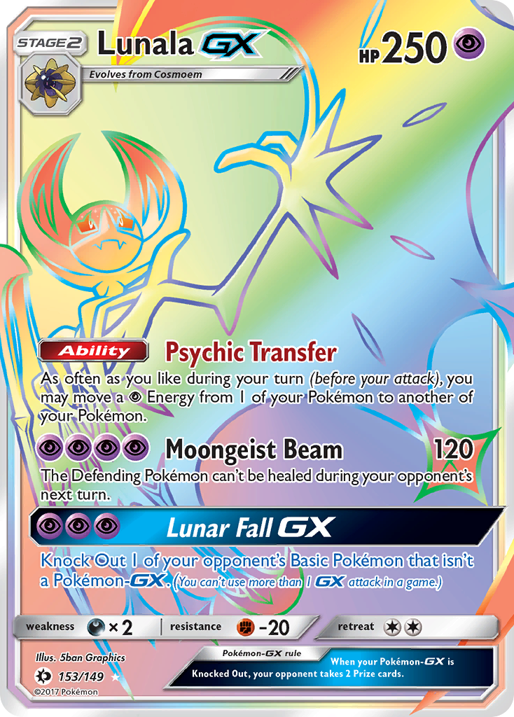 Lunala GX (153/149) [Sun & Moon: Base Set] | Eastridge Sports Cards & Games