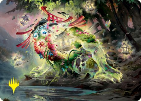 Go-Shintai of Life's Origin Art Card (Gold-Stamped Signature) [Kamigawa: Neon Dynasty Art Series] | Eastridge Sports Cards & Games
