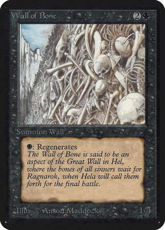 Wall of Bone [Limited Edition Alpha] | Eastridge Sports Cards & Games