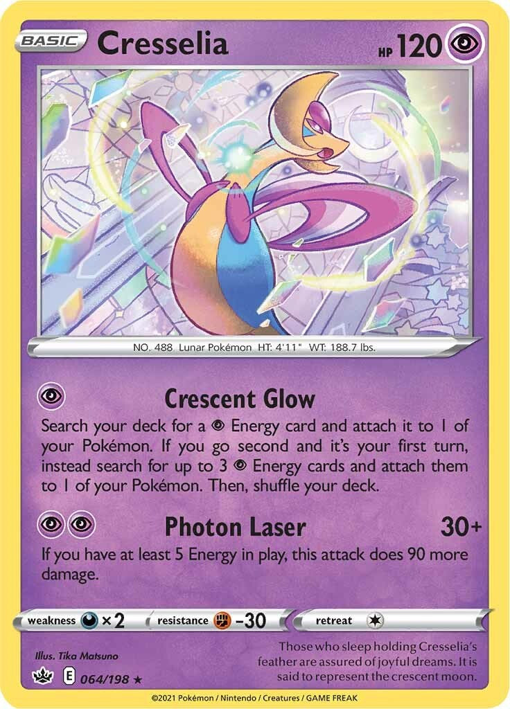 Cresselia (064/198) (Theme Deck Exclusive) [Sword & Shield: Chilling Reign] | Eastridge Sports Cards & Games