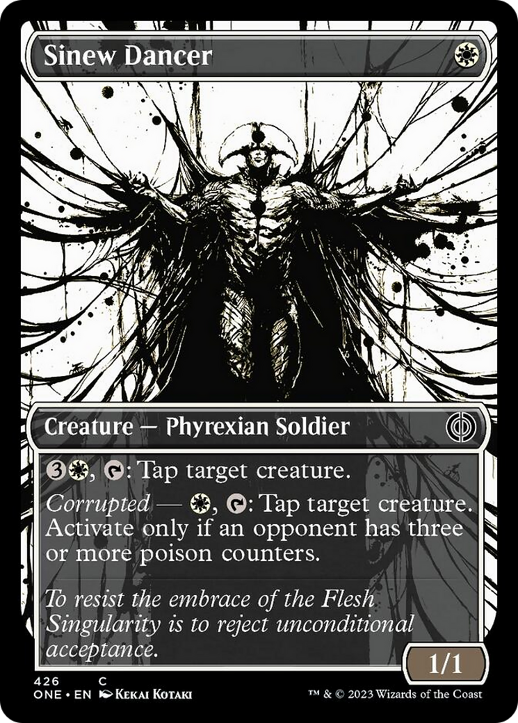 Sinew Dancer (Showcase Ichor Step-and-Compleat Foil) [Phyrexia: All Will Be One] | Eastridge Sports Cards & Games