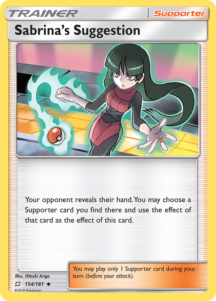 Sabrina's Suggestion (154/181) [Sun & Moon: Team Up] | Eastridge Sports Cards & Games