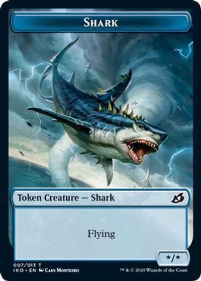 Angel Warrior // Shark Double-sided Token [Challenger 2021 Tokens] | Eastridge Sports Cards & Games