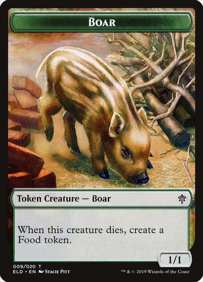 Boar [Throne of Eldraine Tokens] | Eastridge Sports Cards & Games