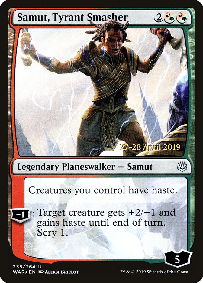 Samut, Tyrant Smasher  [War of the Spark Prerelease Promos] | Eastridge Sports Cards & Games