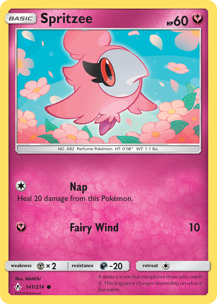 Spritzee (141/214) [Sun & Moon: Unbroken Bonds] | Eastridge Sports Cards & Games