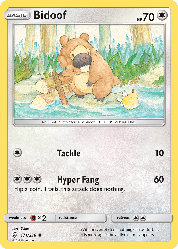 Bidoof (171/236) [Sun & Moon: Unified Minds] | Eastridge Sports Cards & Games