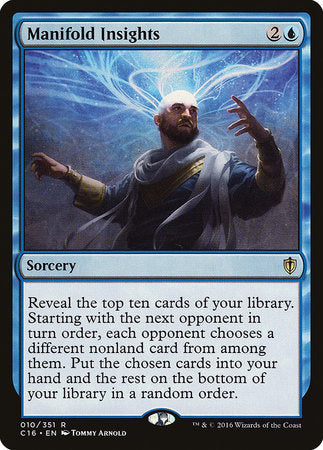 Manifold Insights [Commander 2016] | Eastridge Sports Cards & Games