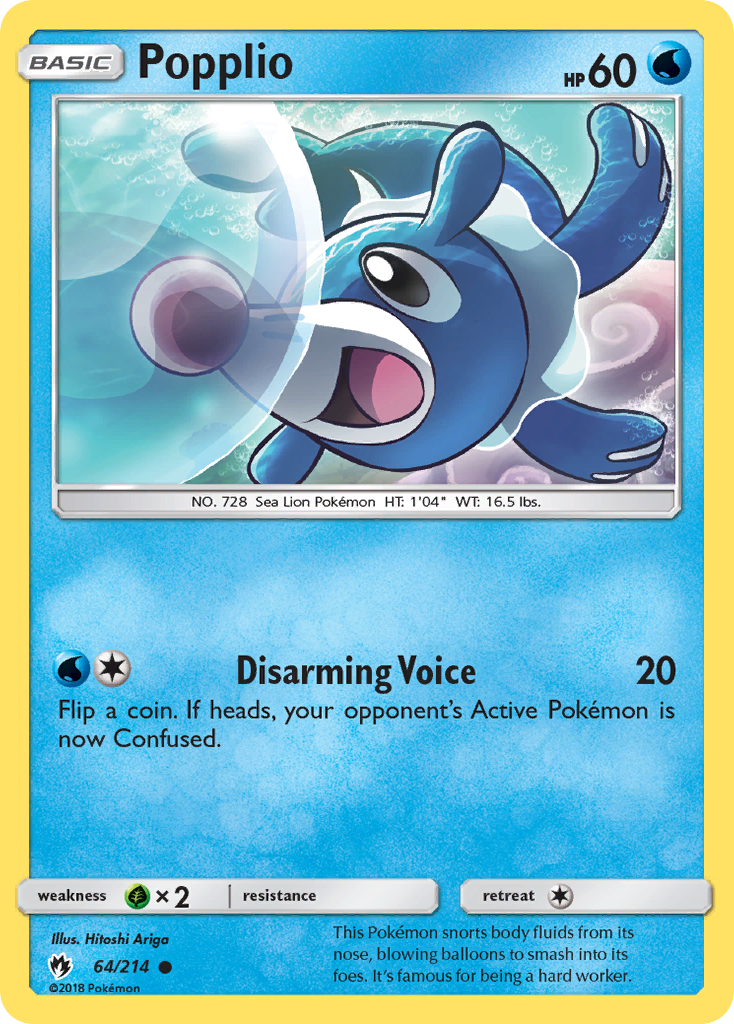 Popplio (64/214) [Sun & Moon: Lost Thunder] | Eastridge Sports Cards & Games