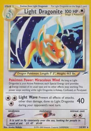 Light Dragonite (14/105) [Neo Destiny Unlimited] | Eastridge Sports Cards & Games