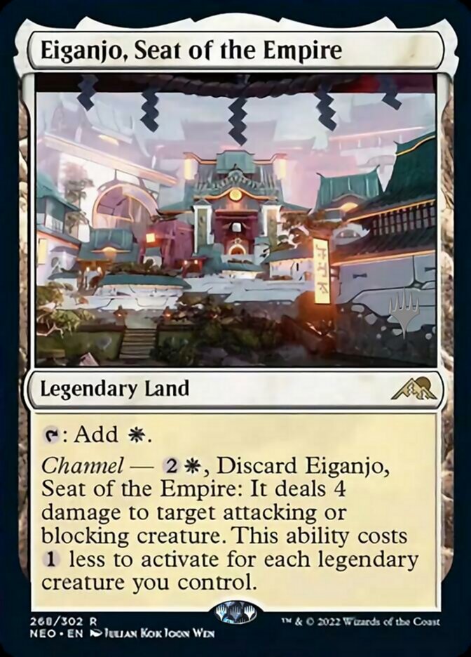 Eiganjo, Seat of the Empire (Promo Pack) [Kamigawa: Neon Dynasty Promos] | Eastridge Sports Cards & Games