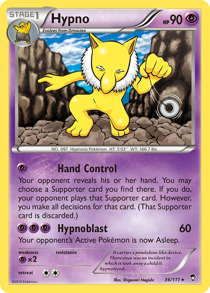 Hypno (36/111) [XY: Furious Fists] | Eastridge Sports Cards & Games