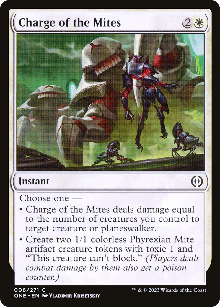 Charge of the Mites [Phyrexia: All Will Be One] | Eastridge Sports Cards & Games