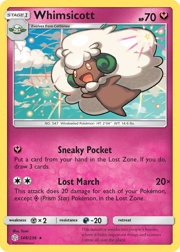 Whimsicott (148/236) [Sun & Moon: Cosmic Eclipse] | Eastridge Sports Cards & Games