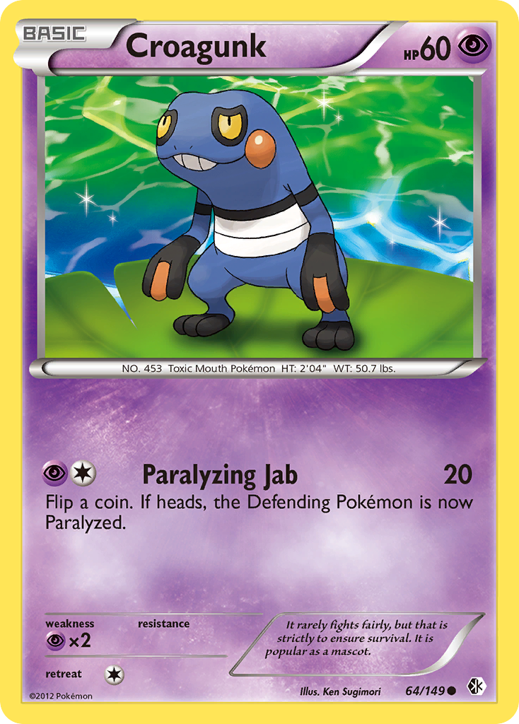 Croagunk (64/149) [Black & White: Boundaries Crossed] | Eastridge Sports Cards & Games