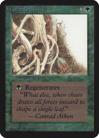 Wall of Brambles [Limited Edition Alpha] | Eastridge Sports Cards & Games