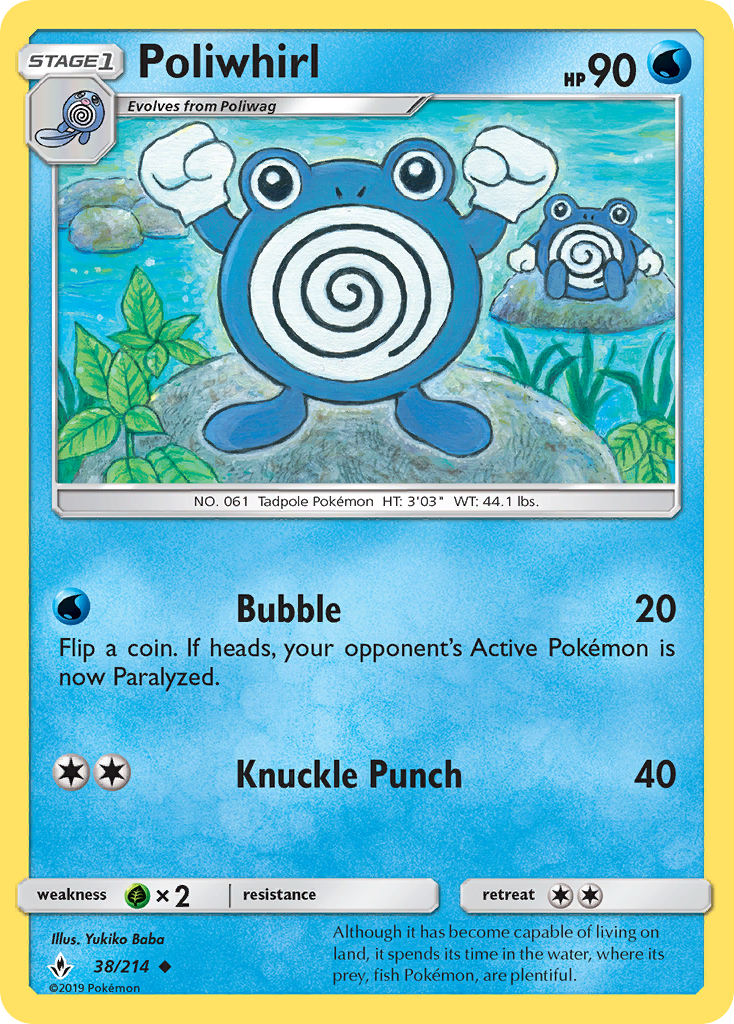 Poliwhirl (38/214) [Sun & Moon: Unbroken Bonds] | Eastridge Sports Cards & Games