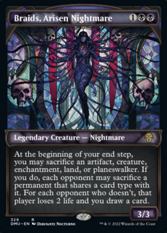 Braids, Arisen Nightmare (Showcase Textured) [Dominaria United] | Eastridge Sports Cards & Games