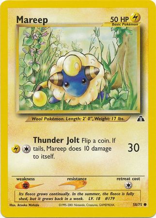 Mareep (58/75) [Neo Discovery Unlimited] | Eastridge Sports Cards & Games