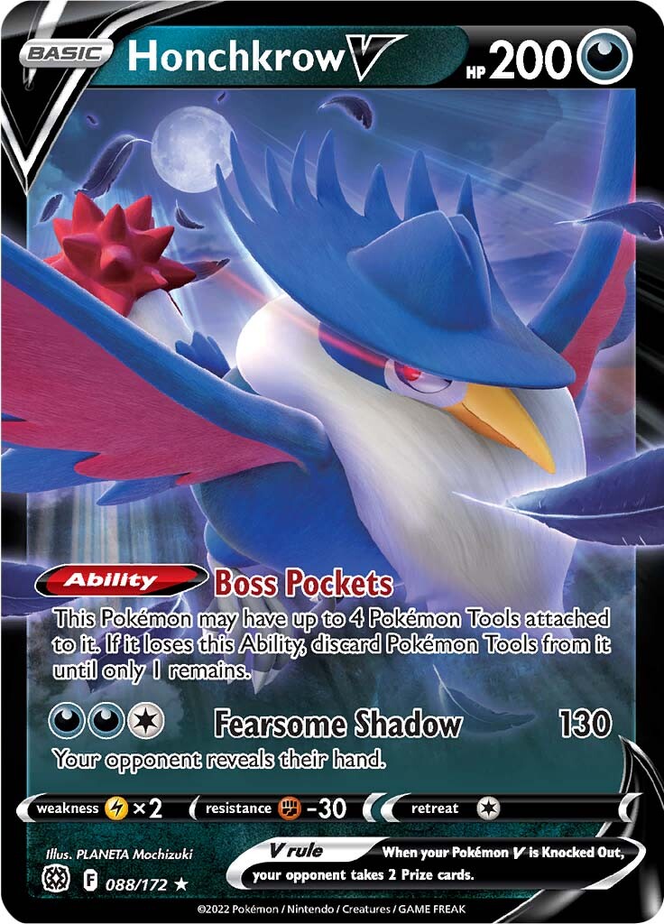 Honchkrow V (088/172) [Sword & Shield: Brilliant Stars] | Eastridge Sports Cards & Games