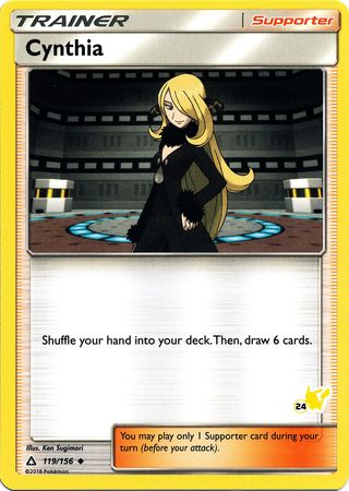 Cynthia (119/156) (Pikachu Stamp #24) [Battle Academy 2020] | Eastridge Sports Cards & Games