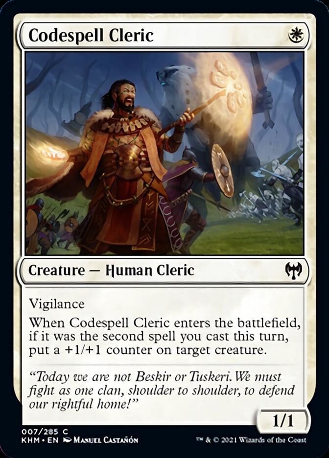 Codespell Cleric [Kaldheim] | Eastridge Sports Cards & Games