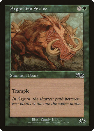 Argothian Swine [Urza's Saga] | Eastridge Sports Cards & Games