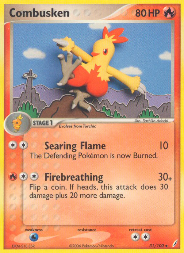 Combusken (31/100) [EX: Crystal Guardians] | Eastridge Sports Cards & Games