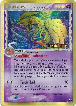 Ninetales (8/101) (Delta Species) (Stamped) [EX: Dragon Frontiers] | Eastridge Sports Cards & Games