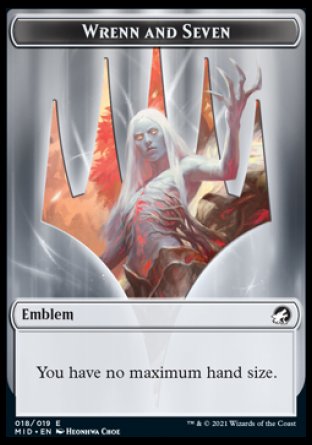 Wrenn and Seven Emblem [Innistrad: Midnight Hunt Tokens] | Eastridge Sports Cards & Games