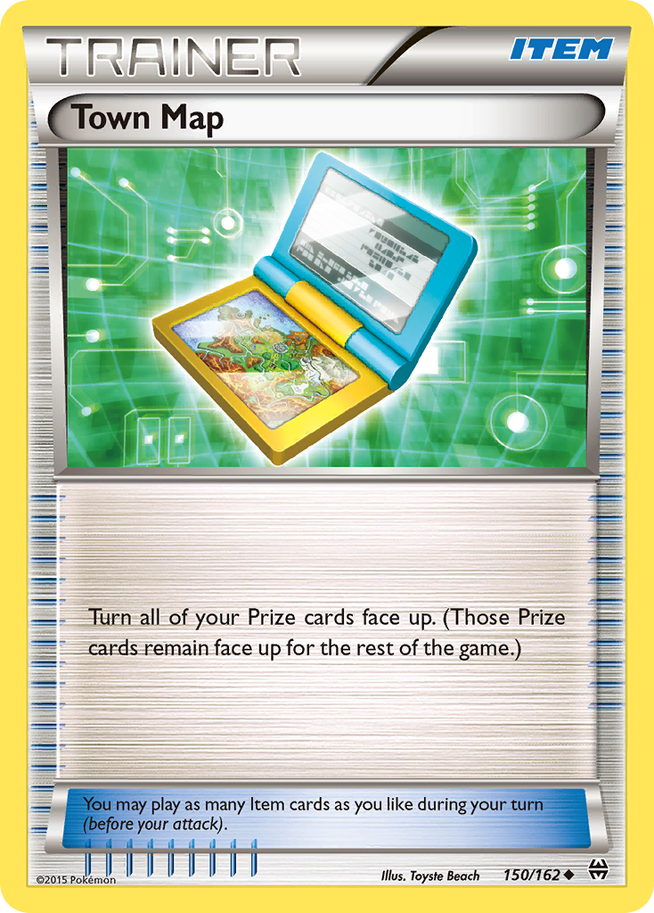 Town Map (150/162) [XY: BREAKthrough] | Eastridge Sports Cards & Games