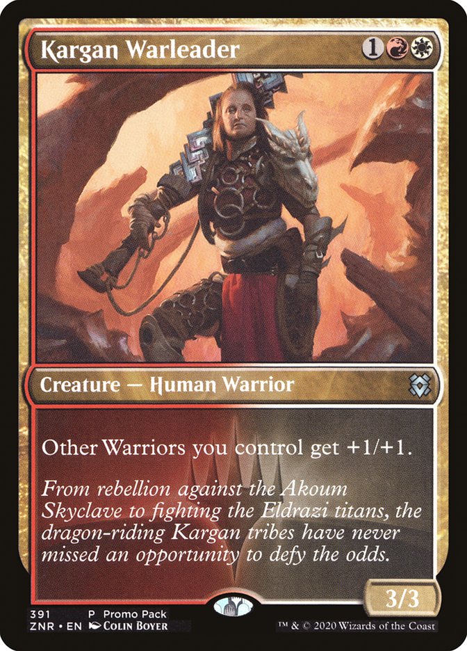 Kargan Warleader (Promo Pack) [Zendikar Rising Promos] | Eastridge Sports Cards & Games