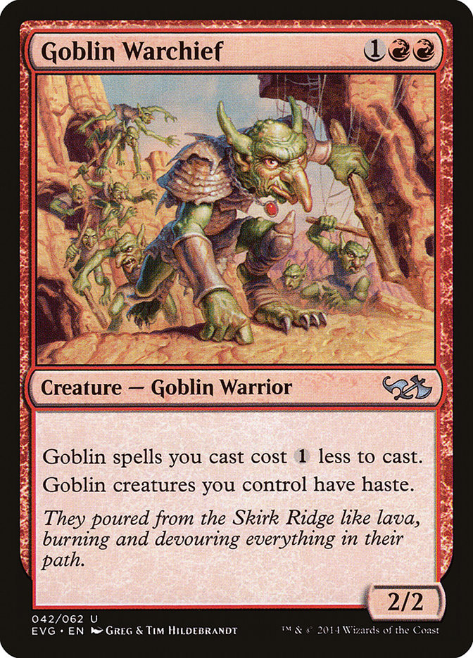Goblin Warchief (Elves vs. Goblins) [Duel Decks Anthology] | Eastridge Sports Cards & Games