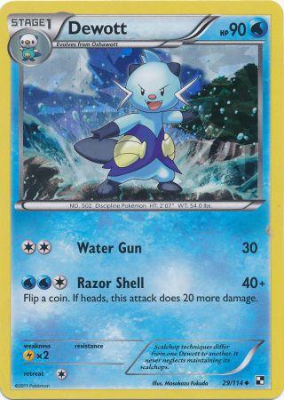 Dewott (29/114) (Cracked Ice Holo) [Black & White: Base Set] | Eastridge Sports Cards & Games