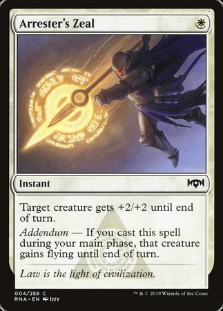 Arrester's Zeal [Ravnica Allegiance] | Eastridge Sports Cards & Games