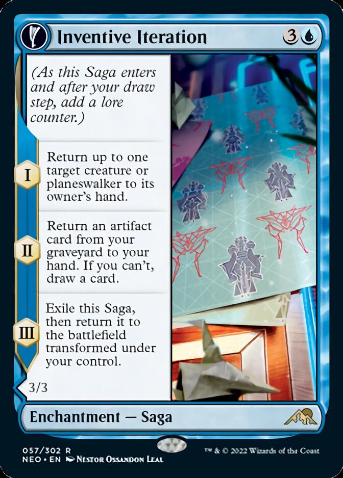 Inventive Iteration // Living Breakthrough [Kamigawa: Neon Dynasty] | Eastridge Sports Cards & Games