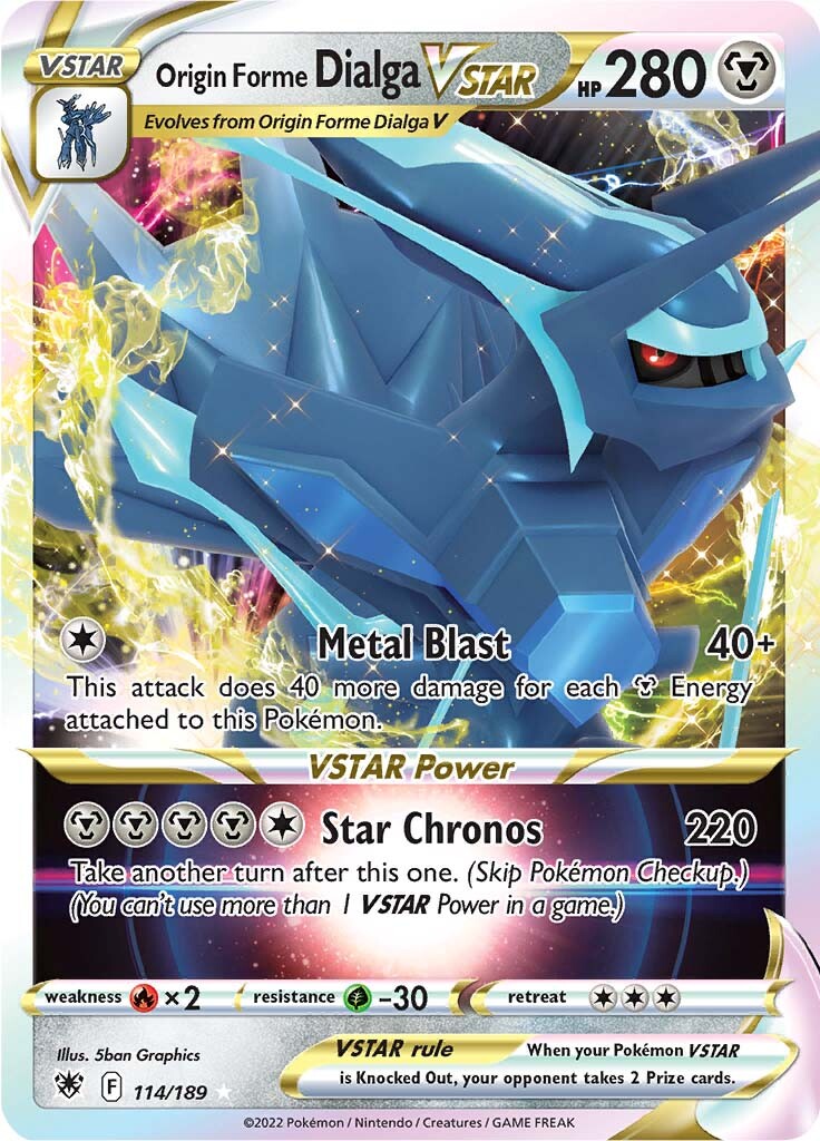 Origin Forme Dialga VSTAR (114/189) [Sword & Shield: Astral Radiance] | Eastridge Sports Cards & Games