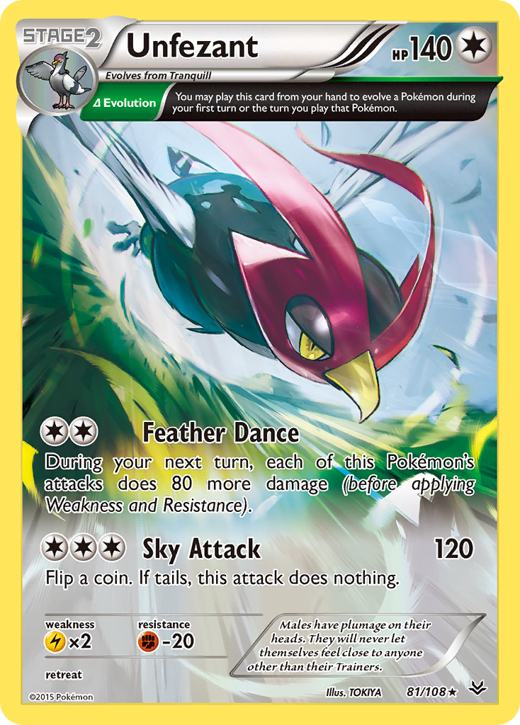 Unfezant (81/108) [XY: Roaring Skies] | Eastridge Sports Cards & Games