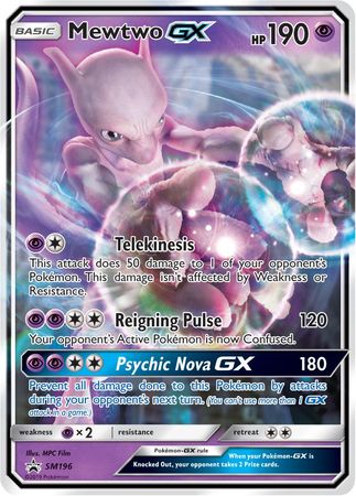 Mewtwo GX (SM196) (Jumbo Card) [Sun & Moon: Black Star Promos] | Eastridge Sports Cards & Games