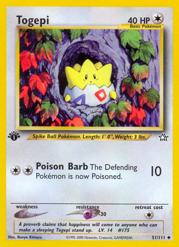 Togepi (51/111) [Neo Genesis 1st Edition] | Eastridge Sports Cards & Games