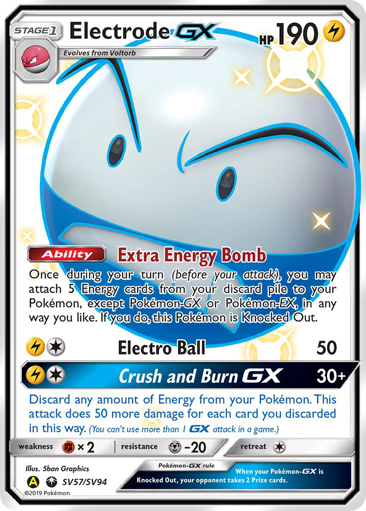 Electrode GX (SV57/SV94) [Sun & Moon: Hidden Fates - Shiny Vault] | Eastridge Sports Cards & Games