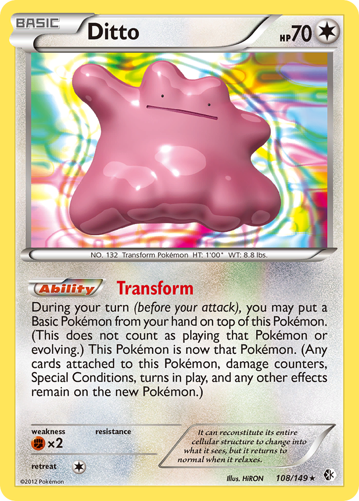 Ditto (108/149) [Black & White: Boundaries Crossed] | Eastridge Sports Cards & Games