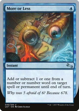 More or Less [Unstable] | Eastridge Sports Cards & Games